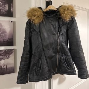 Real Leather Shearling coat